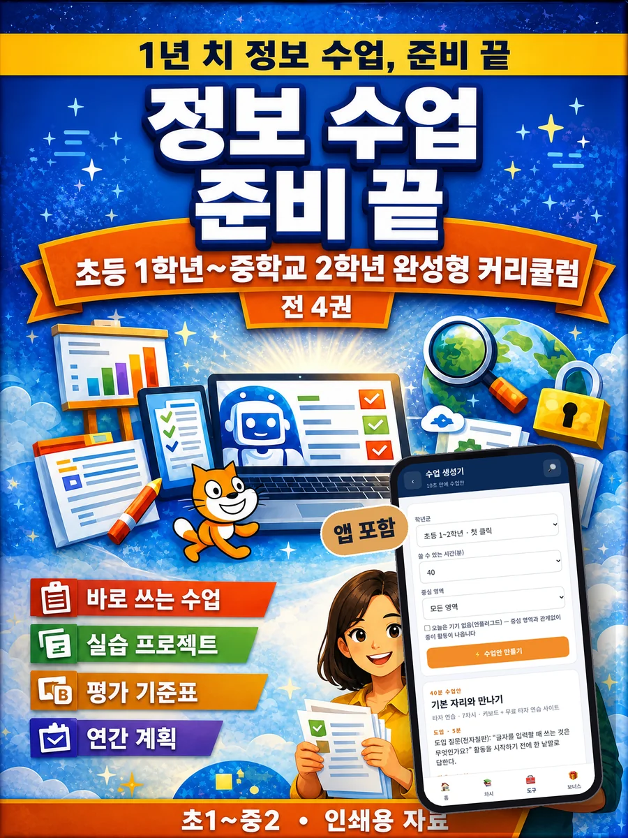 정보 수업 준비 끝 cover